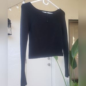 New Express Cropped Sweater XS Black